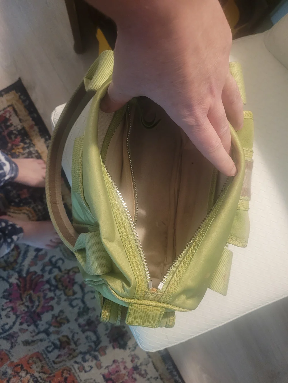 Michael Kors Green Women's Shoulder Bag with Crystal Buckle